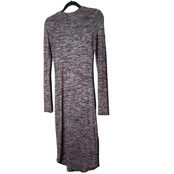 Wilfred Free Lisiere Marled Brown Bodycon  Long Sleeve Midi Dress Size Small - Picture 7 of 7